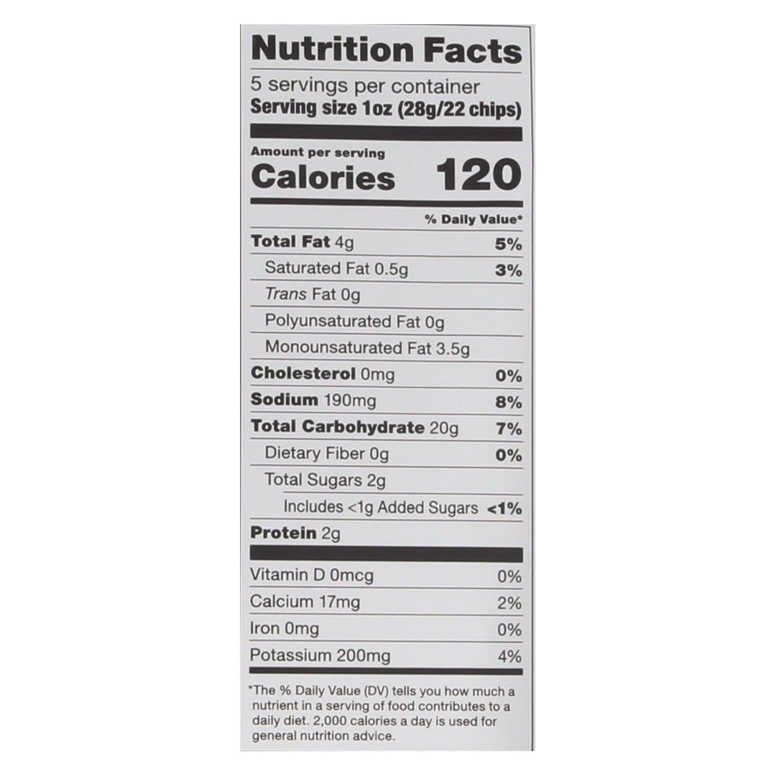 Popchips Potato Chips - Sour Cream & Onion - 5 Oz. (Pack of 12)