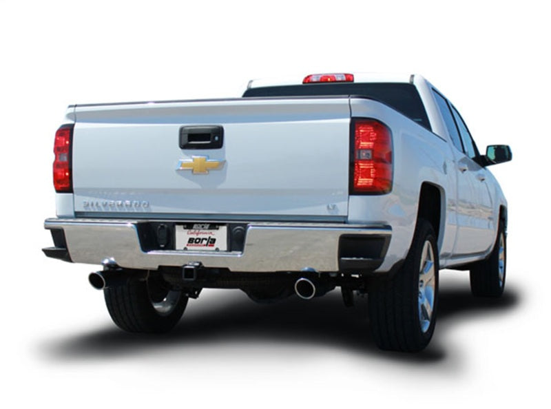 Borla 14 Silv/Sierra 1500 EC Std/CC Short 143.5in WB ATAK Single Split Rear Exit Cat-Back Exhaust 140572