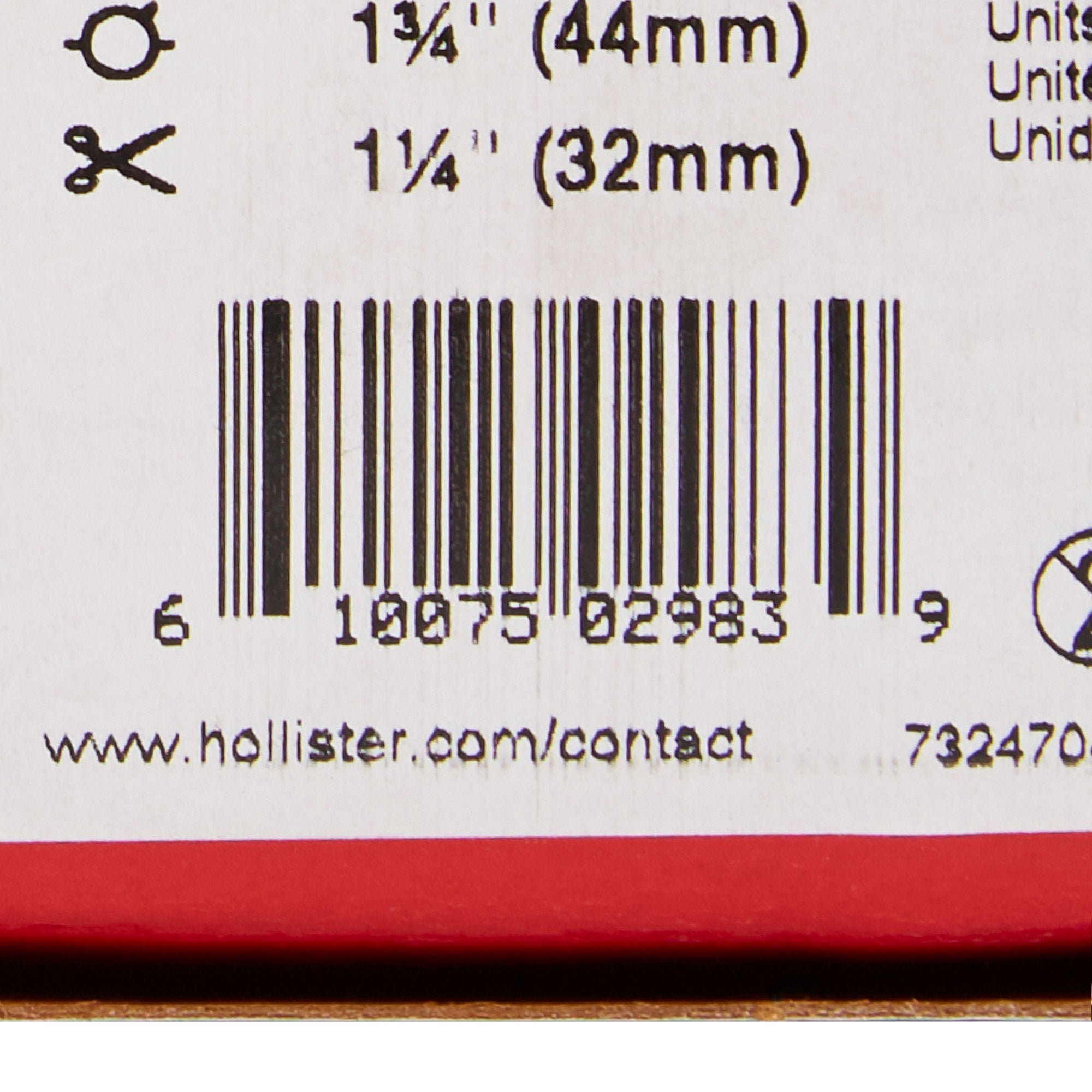 New Image™ Flat CeraPlus™ Skin Barrier - Tape, 44 mm Flange, up to 32 mm Opening 11202