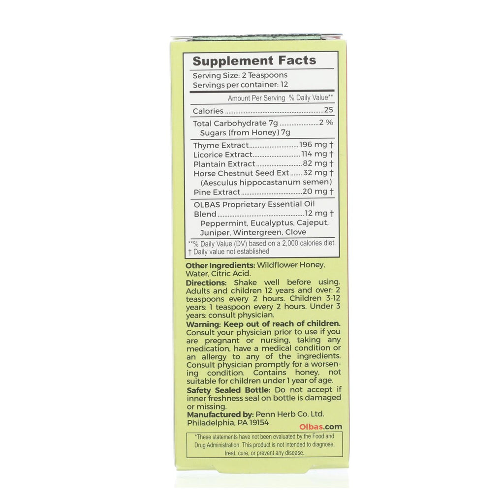 Olbas Cough Syrup (4 fl oz): Relieve Coughs Naturally