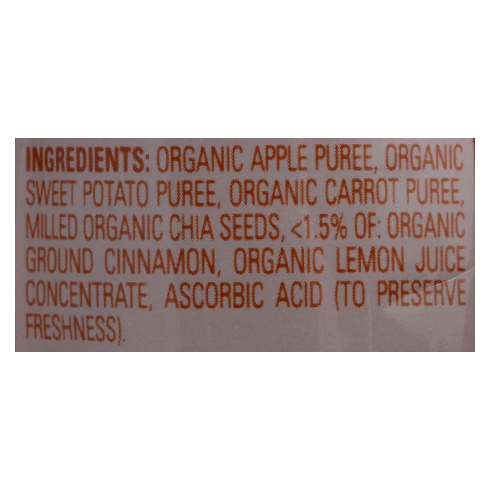 Happy Baby Happytot Organic Superfoods Sweet Potato, Apple, Carrot, and Cinnamon (Pack of 16 - 4.22 Oz)