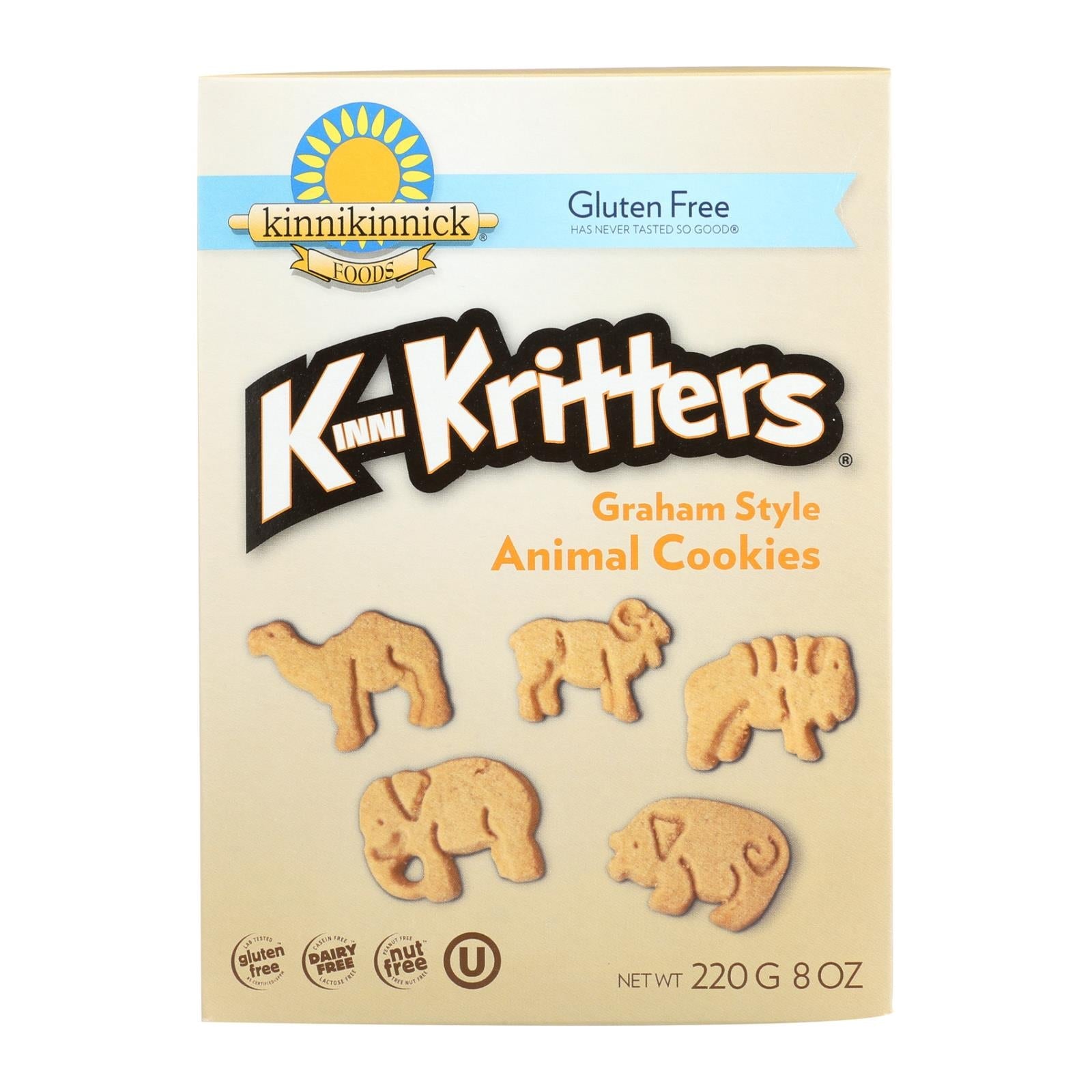 Kinnikinnick 6 Pack 8 Oz. Animal Cookies.