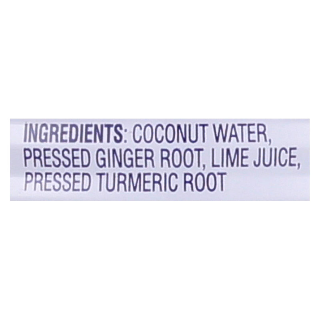 C2O Pure Coconut Water with Ginger, Lime & Turmeric, 17.5 fl. oz. (Case of 12)