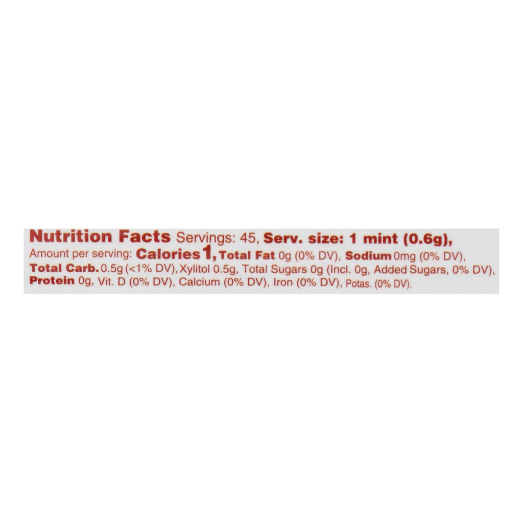 Spry Xylitol Gems - Cinnamon Flavor, Sugar-Free Breath Mints (Pack of 6 - 45 Count Each)