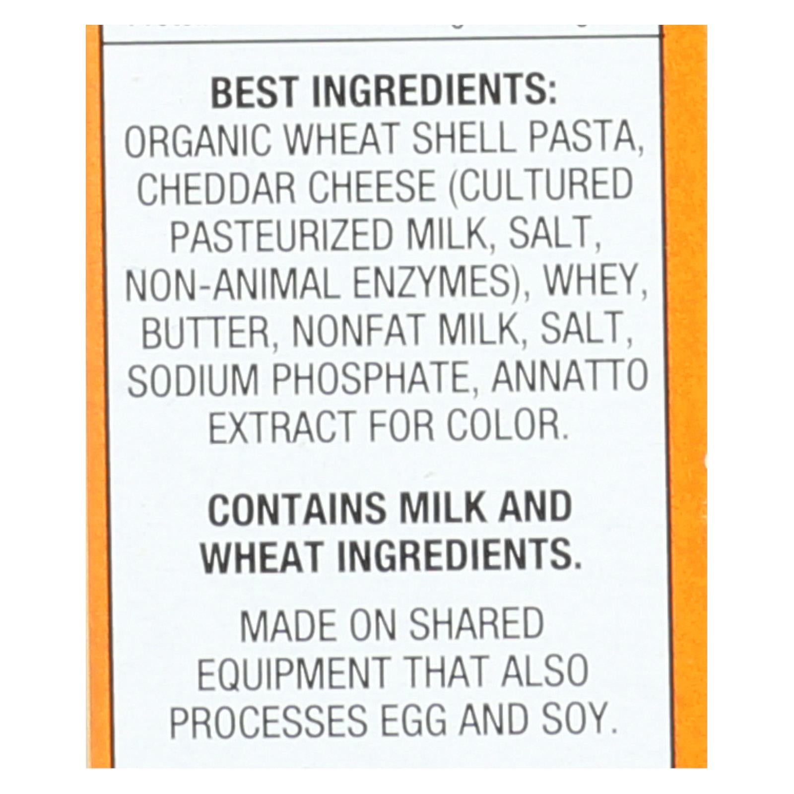 Annie's Homegrown Organic Shells & Real Aged Cheddar Mac & Cheese, 6 oz, Pack of 12