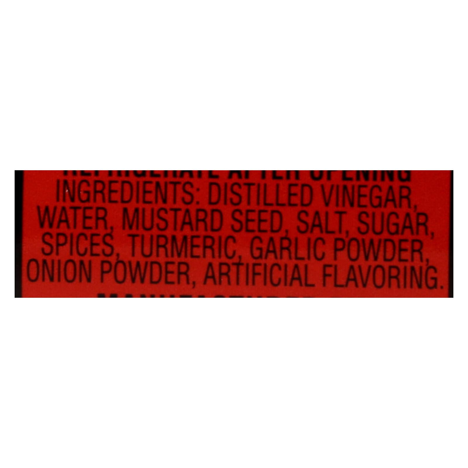 Original Hot Mister Mustard, 7.5 oz, Case of 6
