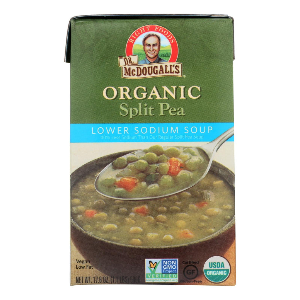 Dr. McDougall's Organic Low Sodium Split Pea Soup (6 x 17.6 Oz. Cans)