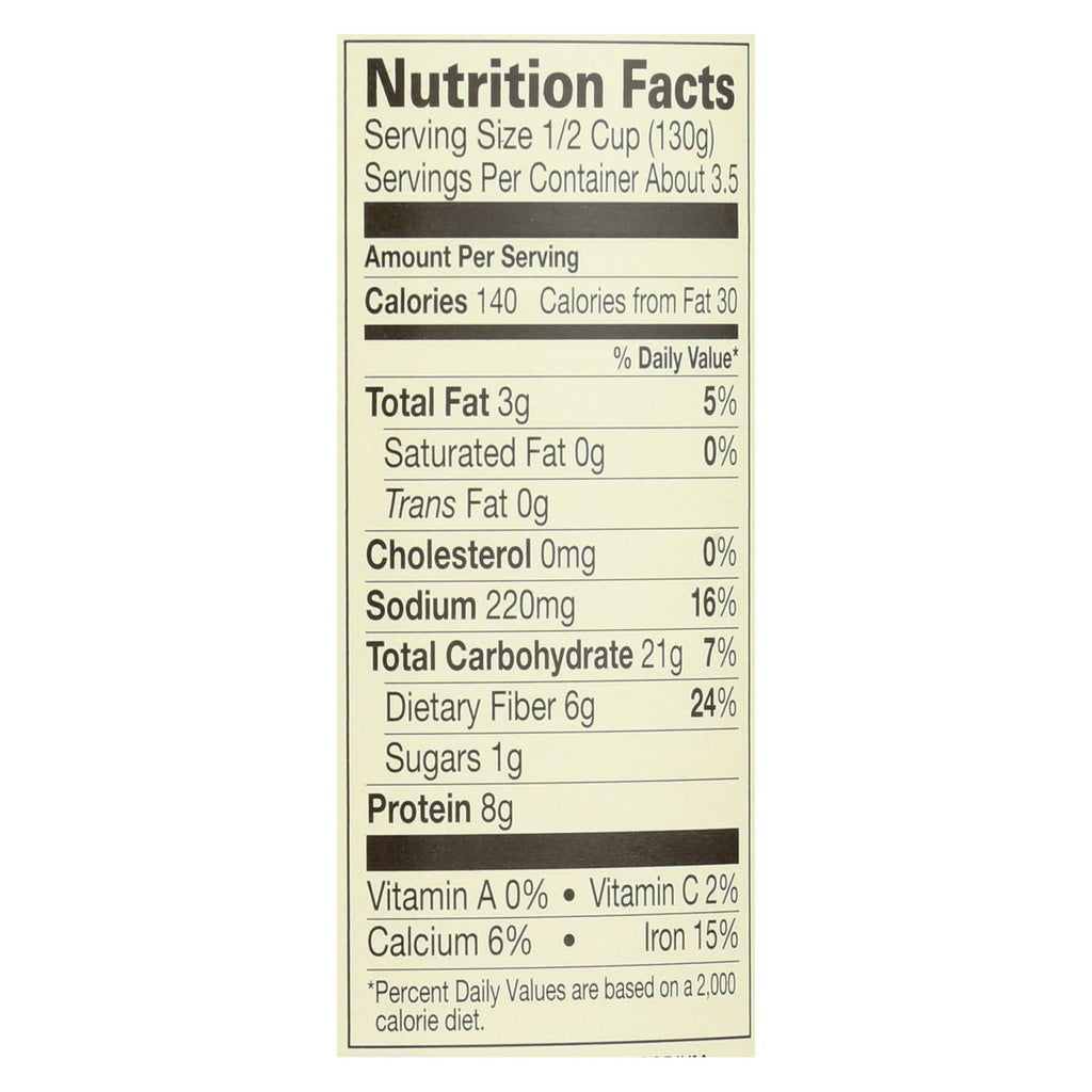 Amy's Organic Reduced Sodium Black Bean Refried Beans, 12 Pack - 15.4 Oz. Each