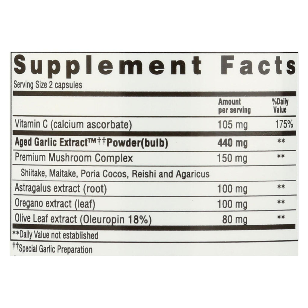 Kyolic Aged Garlic Extract Immune Booster - 100 Capsules