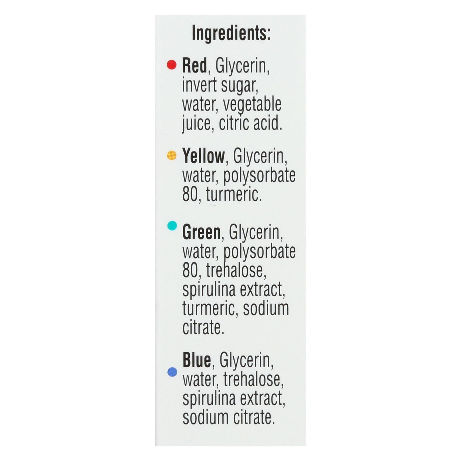 J.R. Watkins Assorted Food Color, 24 Count