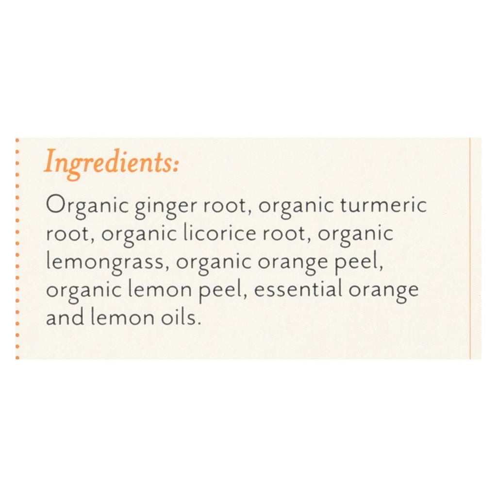 Rishi Turmeric Ginger Herbal Tea, 6-Pack