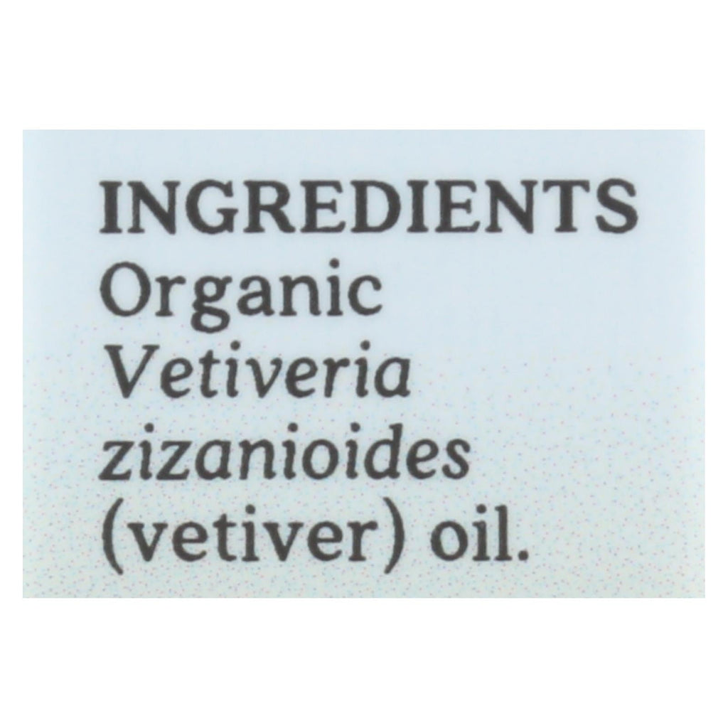 Aura Cacia Organic Vetiver Essential Oil - .25 Oz. for Relaxation and Stress Relief