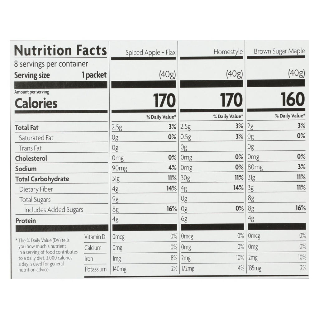 Nature's Path Organic Instant Hot Oatmeal Variety Pack (Pack of 6 - 11.3 Oz. Each)