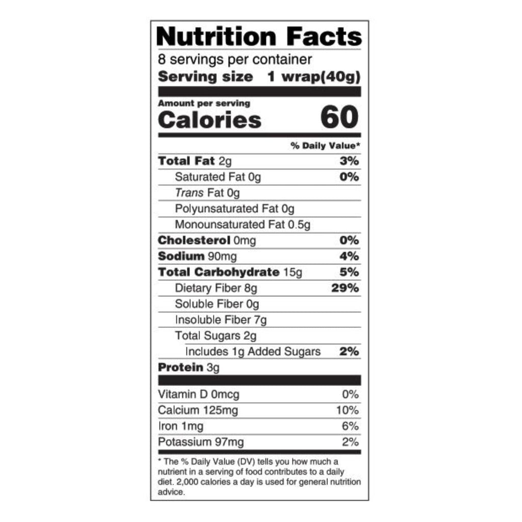 Tumaros Carb Wise 8-Inch Whole Wheat Wraps (Pack of 6 - 8 Wraps)