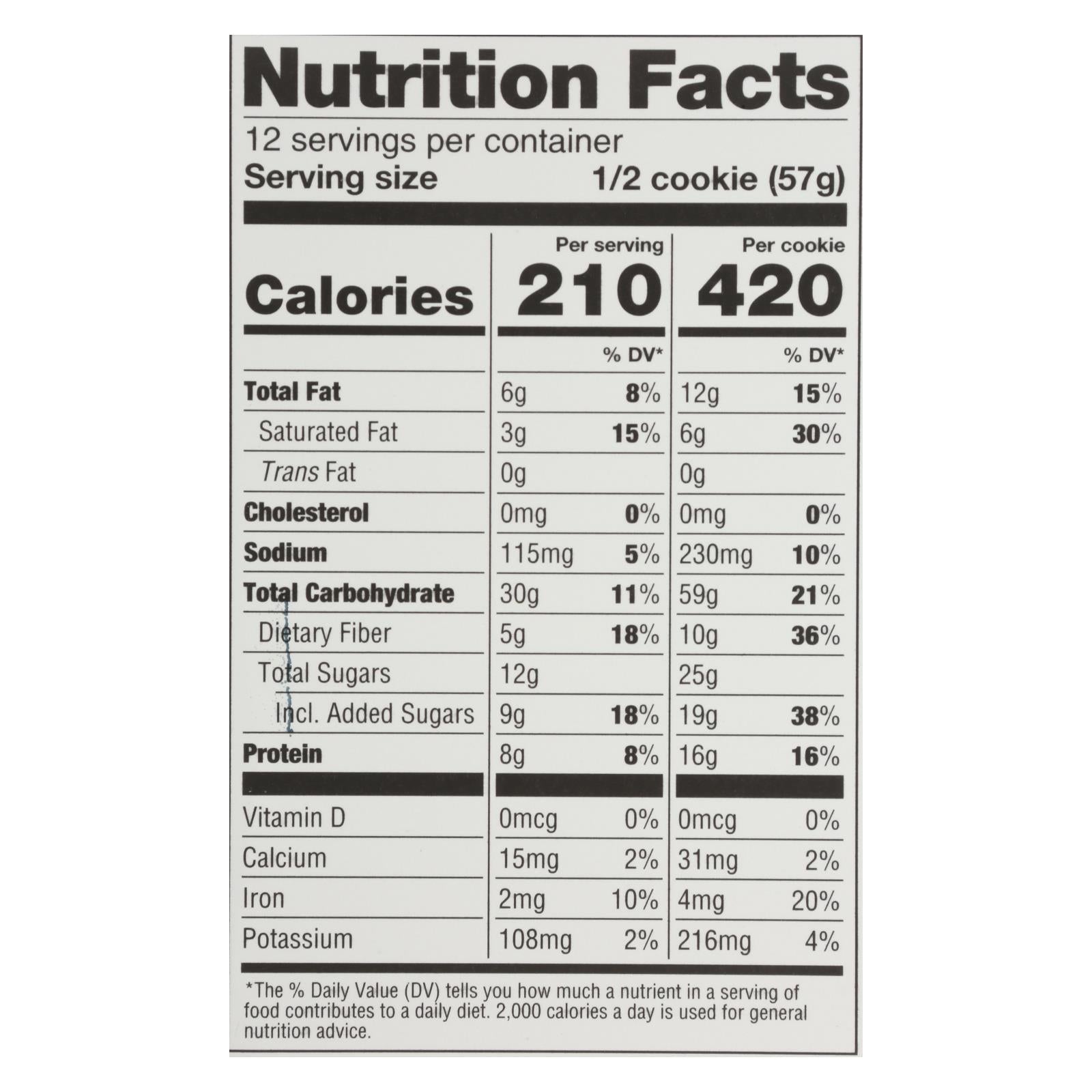 Lenny & Larry's The Complete Cookie Chocolate Chip Pack of 12