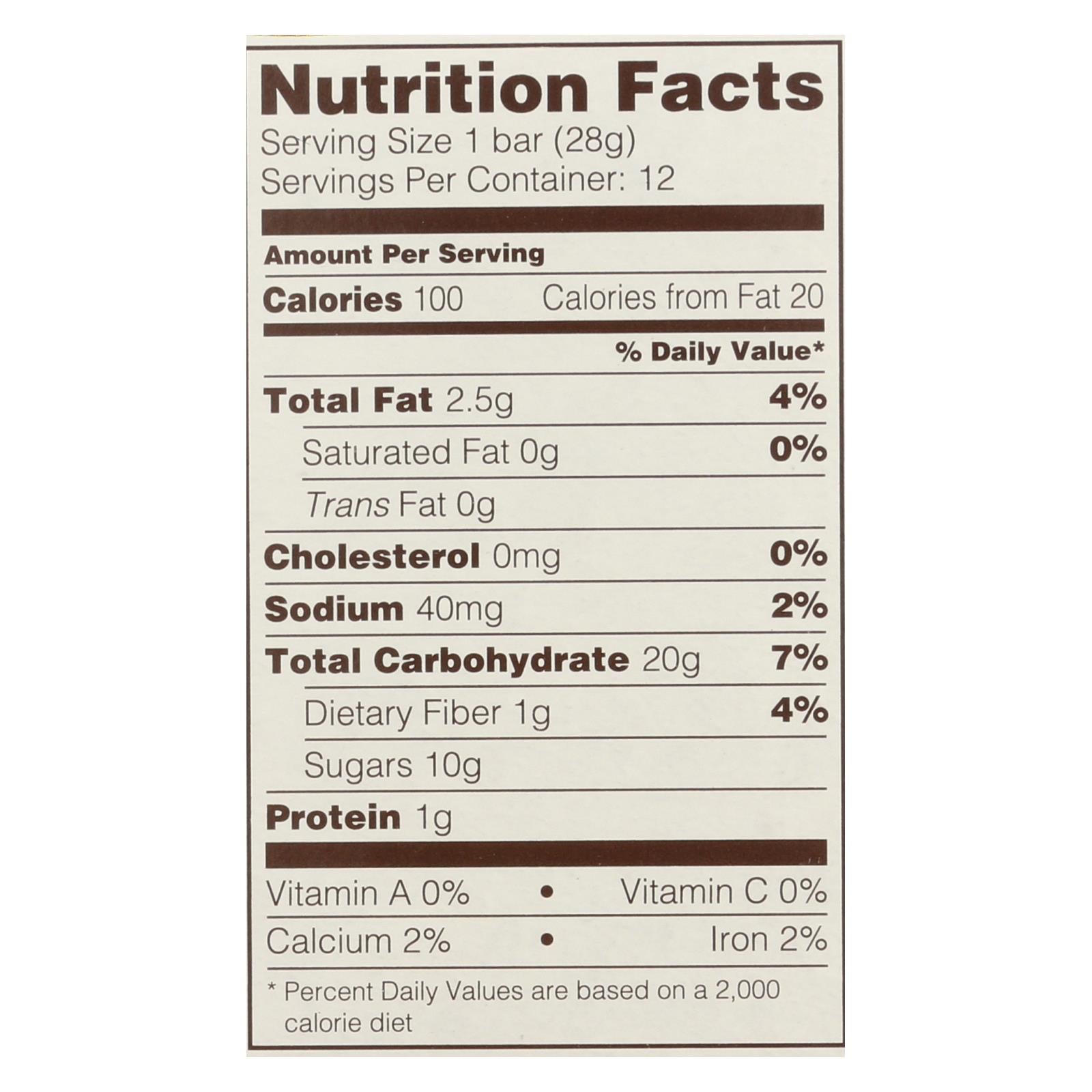 Nature's Bakery Gluten-Free Raspberry Fig Bars (6-Pack, 2 Oz. Each)
