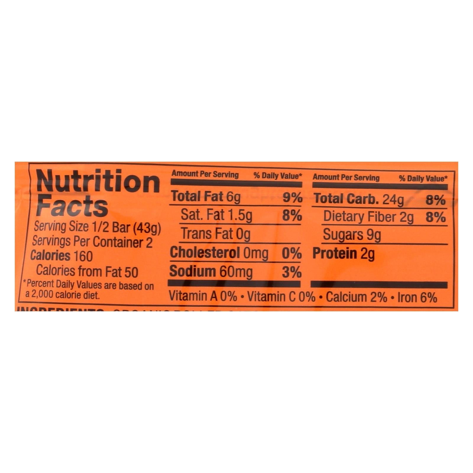 Bobo's Oat Bar - 12 Pack of 3 Oz. Peanut Butter Protein Bars
