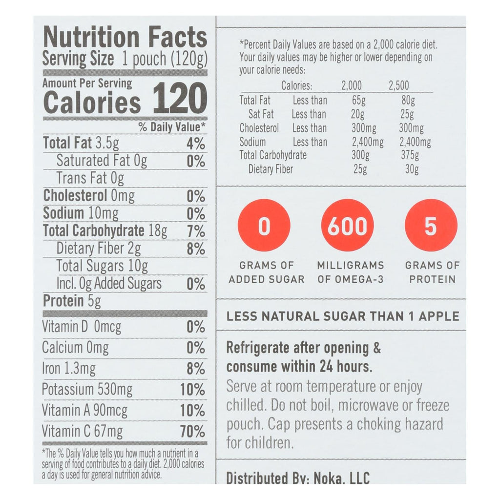 Noka Superfood Mango Coconut Blend  - Case Of 6 - 4.22 Oz
