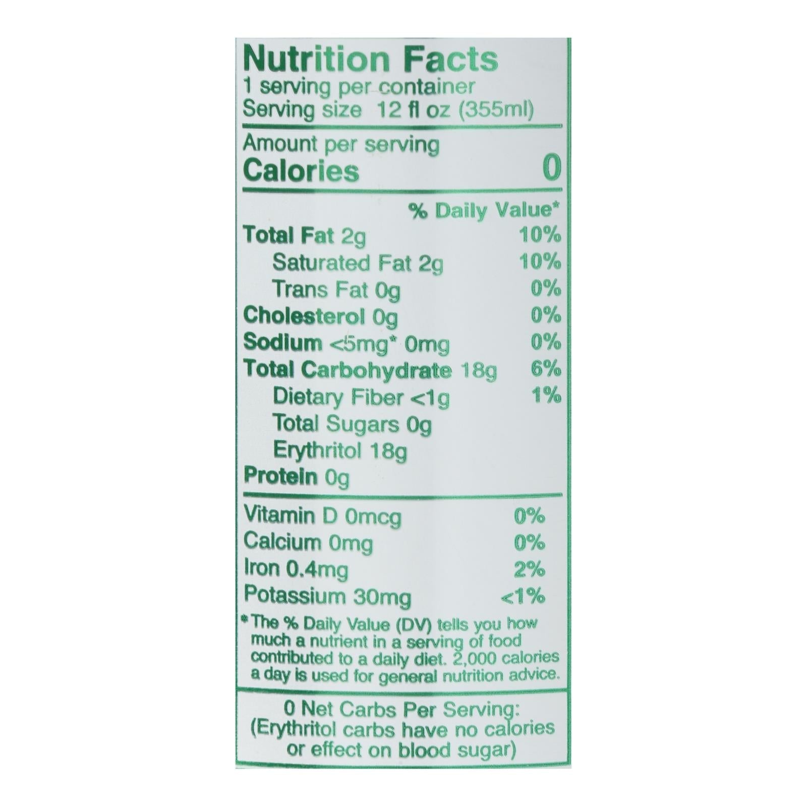 Reed's Zero Sugar Ginger Beer, Case of 6 - 12 Fl. Oz. Bottles