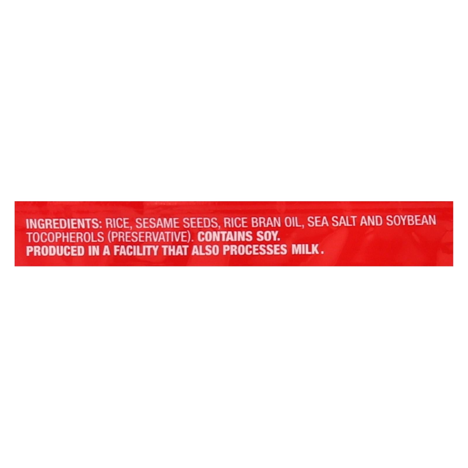 Ka'me Sesame Rice Crackers, 3.5 Oz. (Pack of 12)
