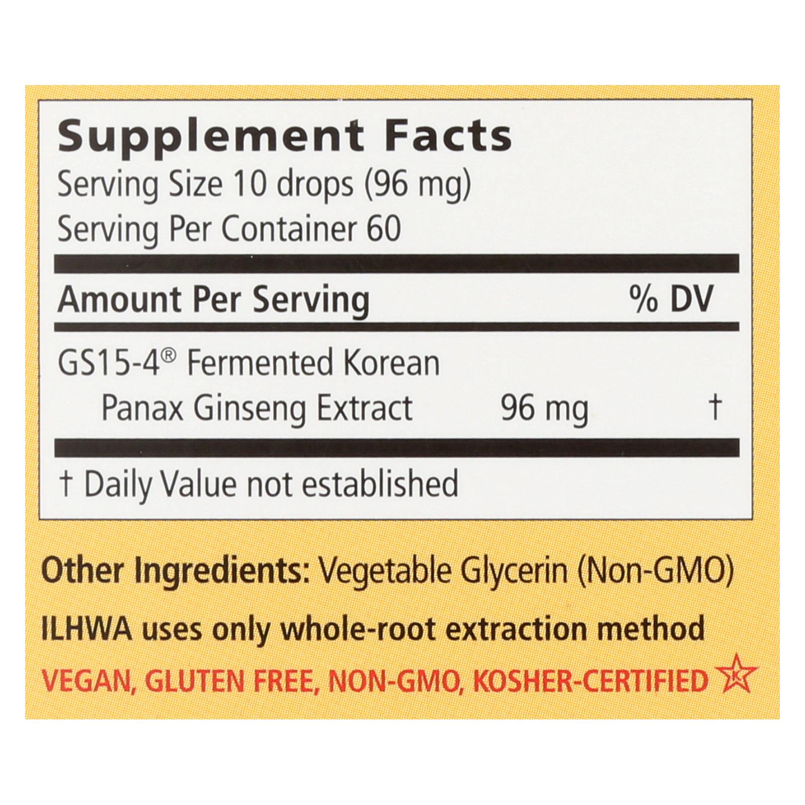 Ilhwa Enzyme Fermented Ginseng Elixir (Pack of 1 - 30ml)