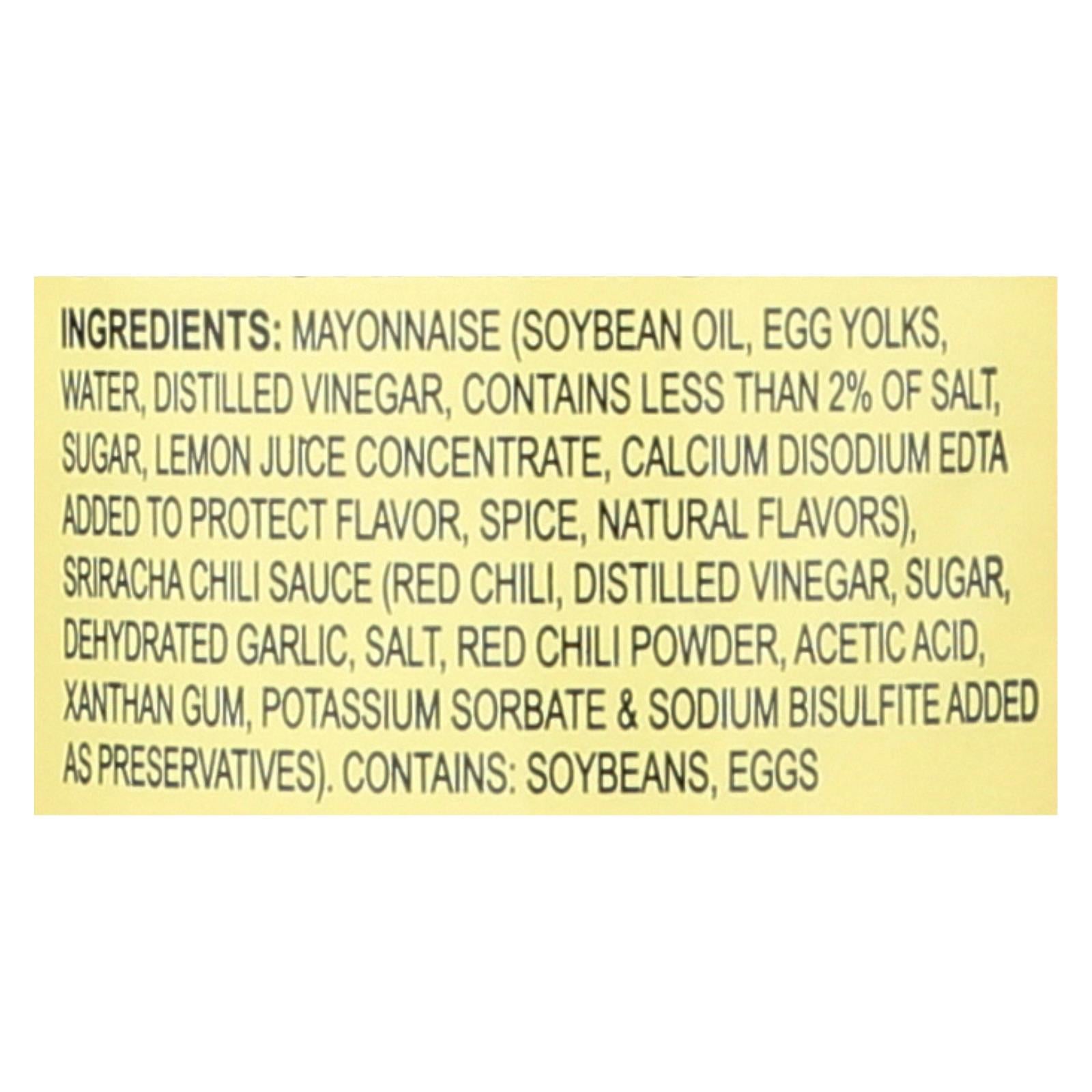 Lee Kum Kee Sriracha Mayonnaise, 15 Fl Oz., Pack of 6