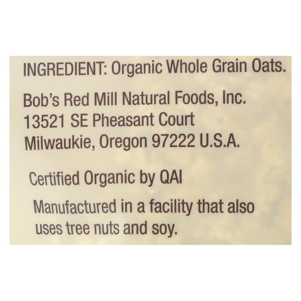 Bob's Red Mill Gluten-Free Organic Quick-Cooking Rolled Oats, 28 Oz (Pack of 4)