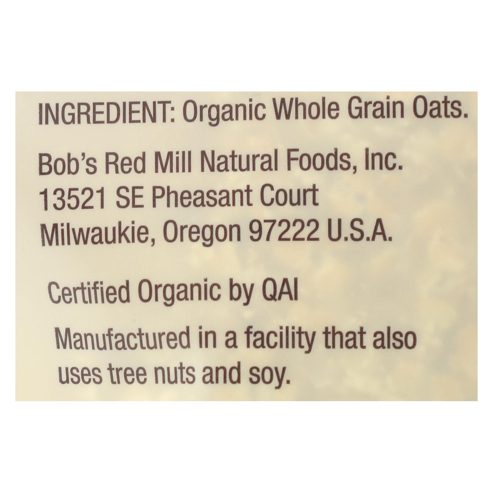 Bob's Red Mill Gluten-Free Organic Quick-Cooking Rolled Oats, 28 Oz (Pack of 4)