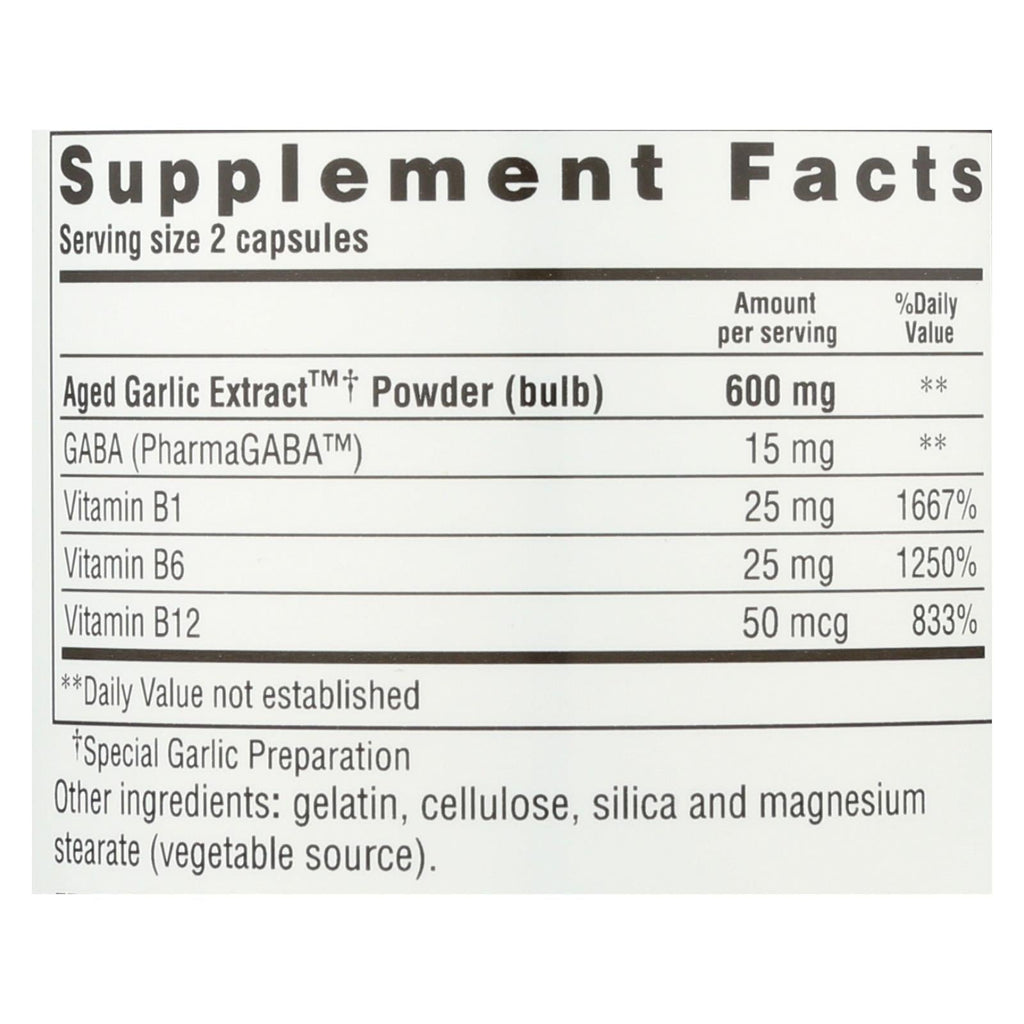 Kyolic Aged Garlic Extract, Formula 101 Stress & Fatigue Relief, 200 Tablets