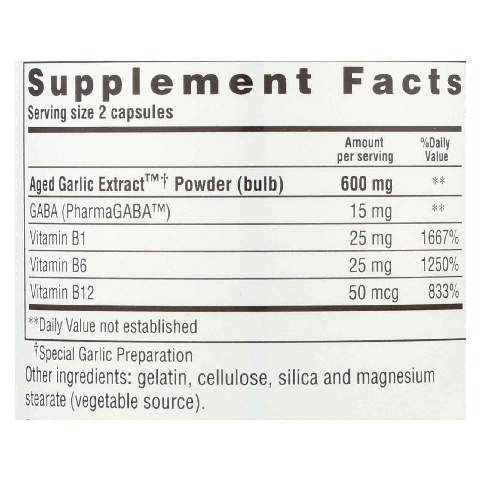 Kyolic Aged Garlic Extract, Formula 101 Stress & Fatigue Relief, 200 Tablets