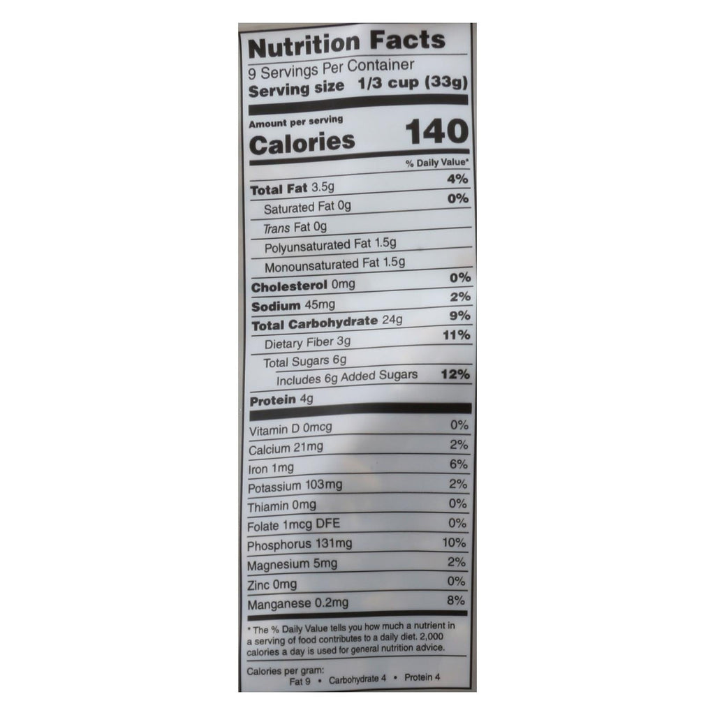 One Degree Organic Foods Cinnamon Flax Granola - Sprouted Oats - 11 Oz. (Pack of 6)