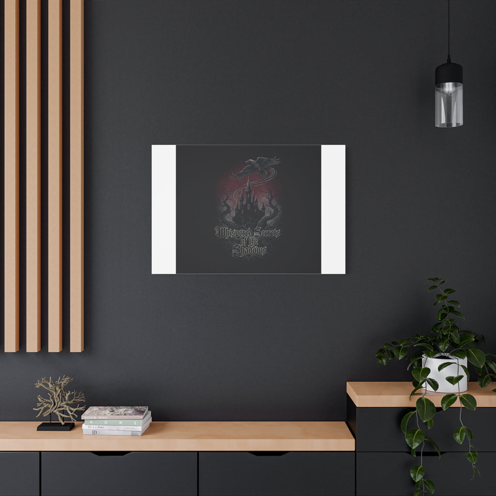 Whispered Secrets of the Shadows Castle Wall Art, Matte Canvas | Gothic Medieval Decor