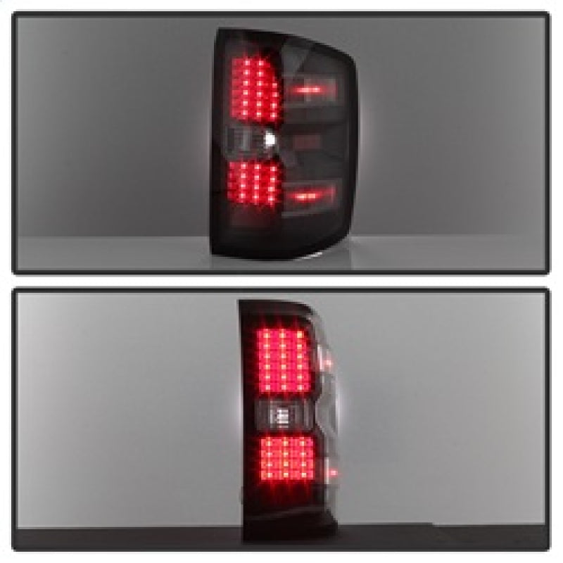 SPYDER xTune Chevy 1500 14-16 / Silverado 2500HD/3500HD LED Tail Lights - Black ALT-JH-CS14-LED-BK 9036545