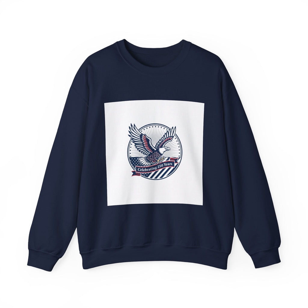 Semiquincentennial Eagle Emblem Crewneck Sweatshirt | 250th Anniversary USA 1776‑2026