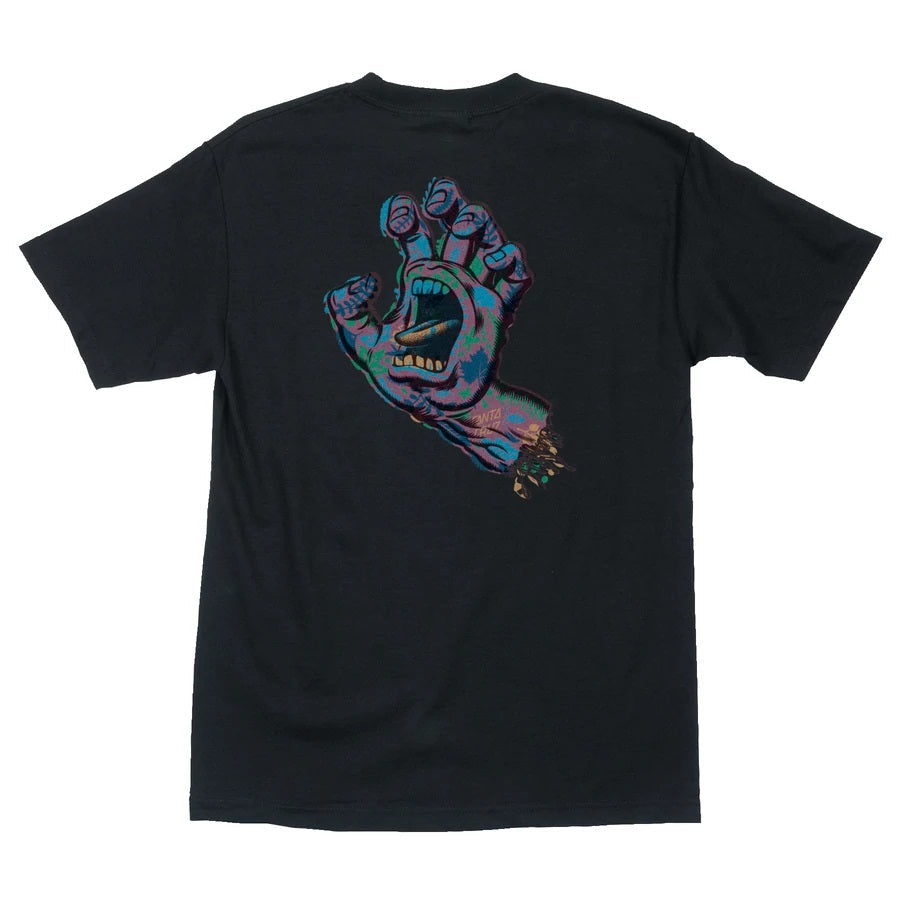 Santa Cruz Growth Hand Short Sleeve Mens T-Shirt - Black