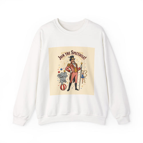"Join the Spectacle" Vintage Circus Crewneck | Retro Ringmaster Sweatshirt