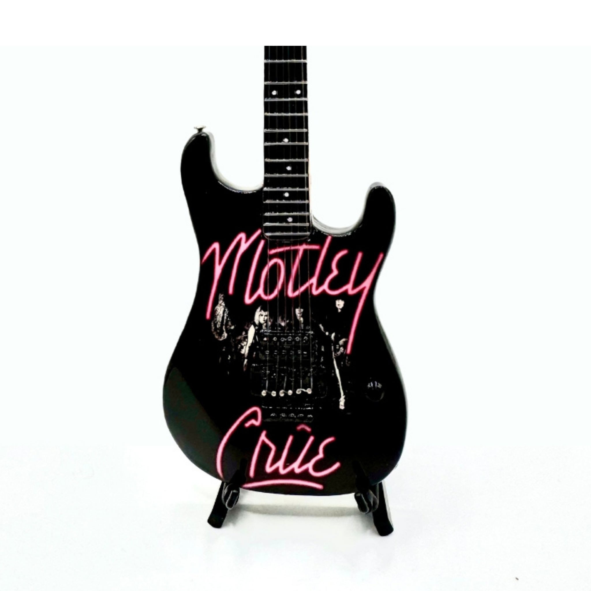 The Complete Mötley Crüe Album Cover Miniature Guitar Set – All 4 Official Mini Guitar Designs
