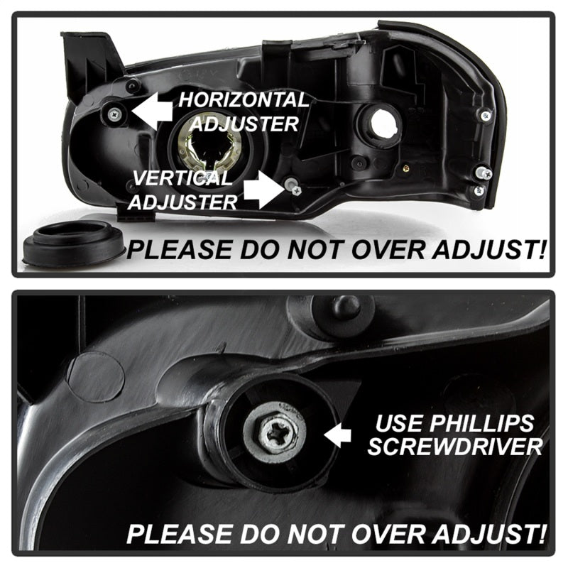 SPYDER xTune 00-01 Nissan Maxima (Excl 20th Anniversary Edition) OEM Headlights - Black (HD-JH-NM00-BK) 9042782