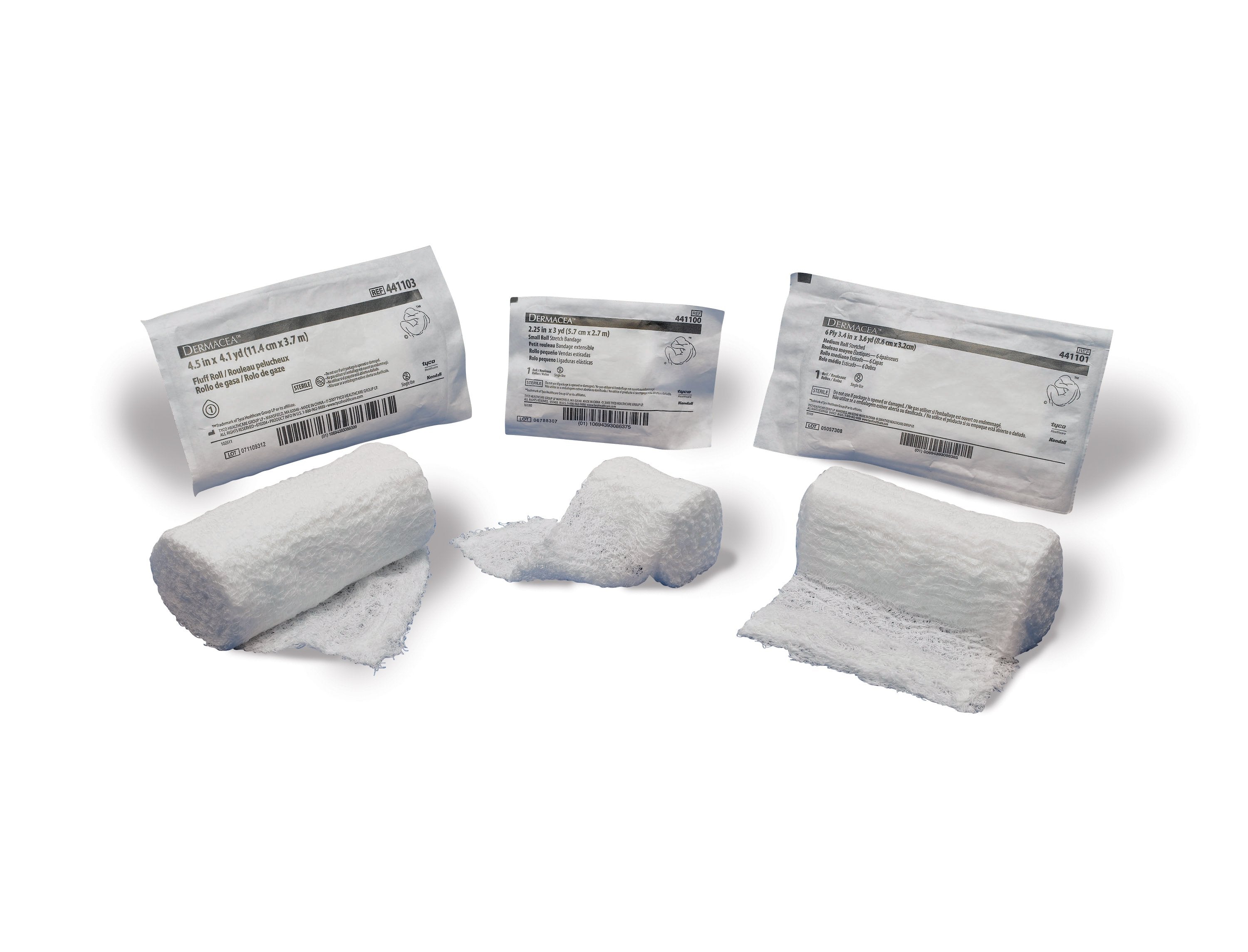 Dermacea™ Sterile Fluff Bandage Roll, 2 Inch x 4-1/8 Yard, 3-Ply 441108