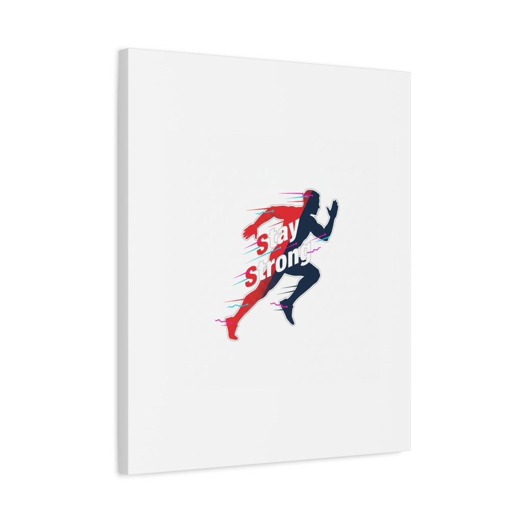 Stay Strong Runner Canvas | Fitness Motivation, Gym Wall Art