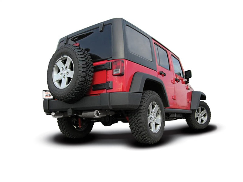Borla 12-16 Jeep Wrangler 3.6L AT/MT 4WD Single Split Rr Exit Touring Exhaust (rear section only) 11834