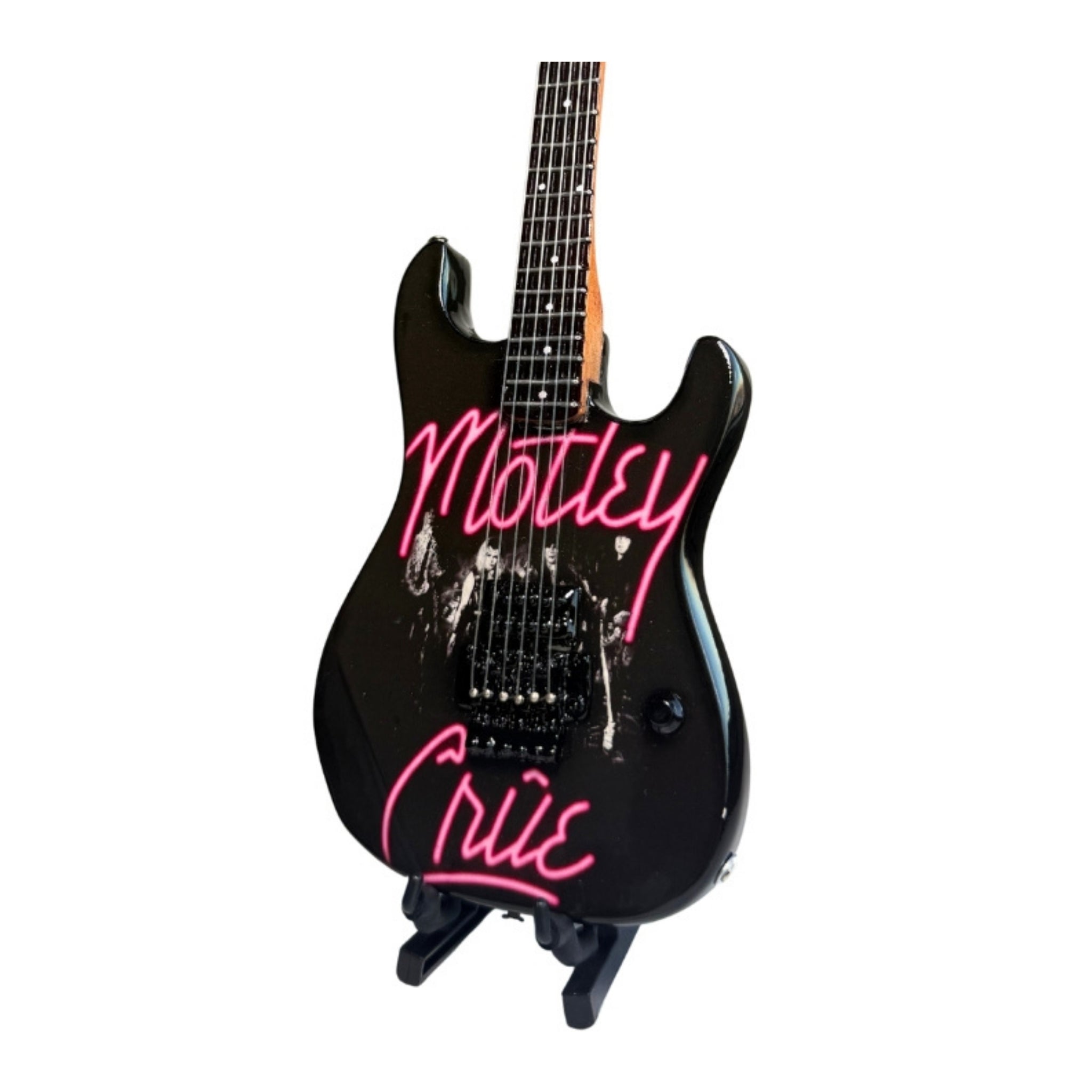 The Complete Mötley Crüe Album Cover Miniature Guitar Set – All 4 Official Mini Guitar Designs