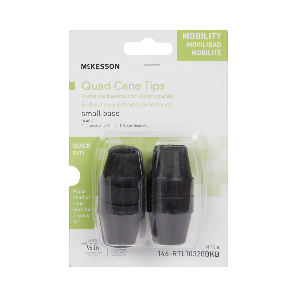 McKesson Quad Cane Tips 146-RTL10320BKB