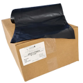 JaniSource 55-60 Gal 2.0 mil Heavy Duty Low Density Can Liners, 38" x 58", Black, Case of 100