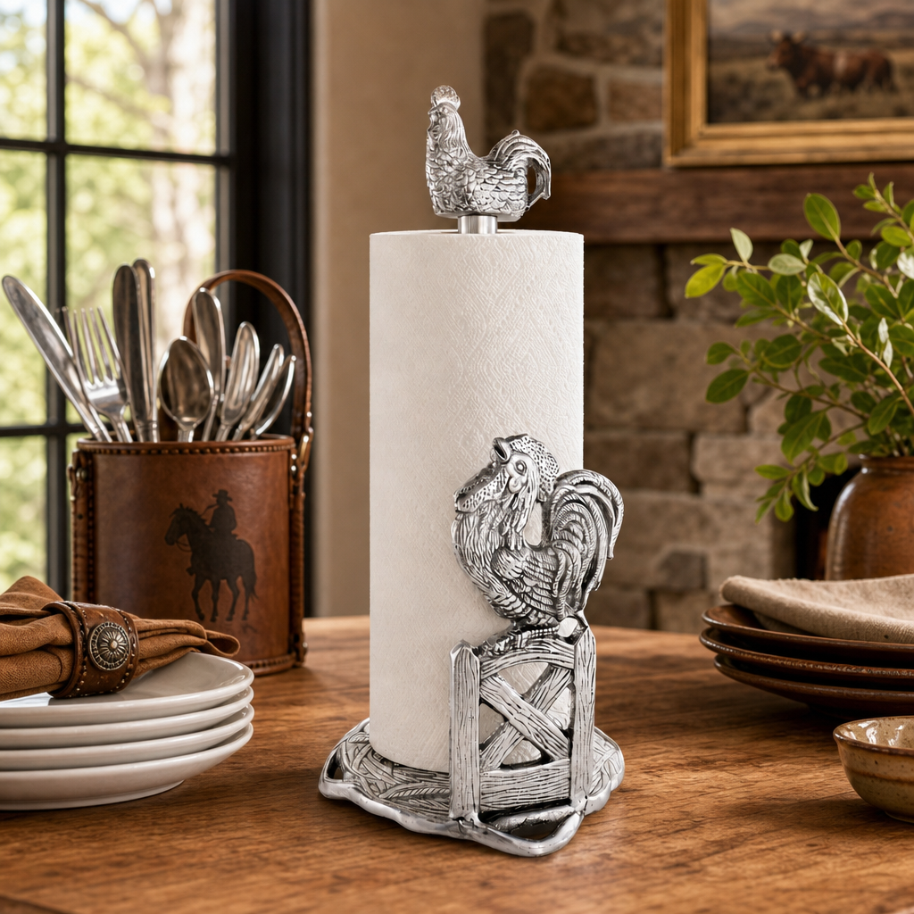 Rooster Paper Towel Holder