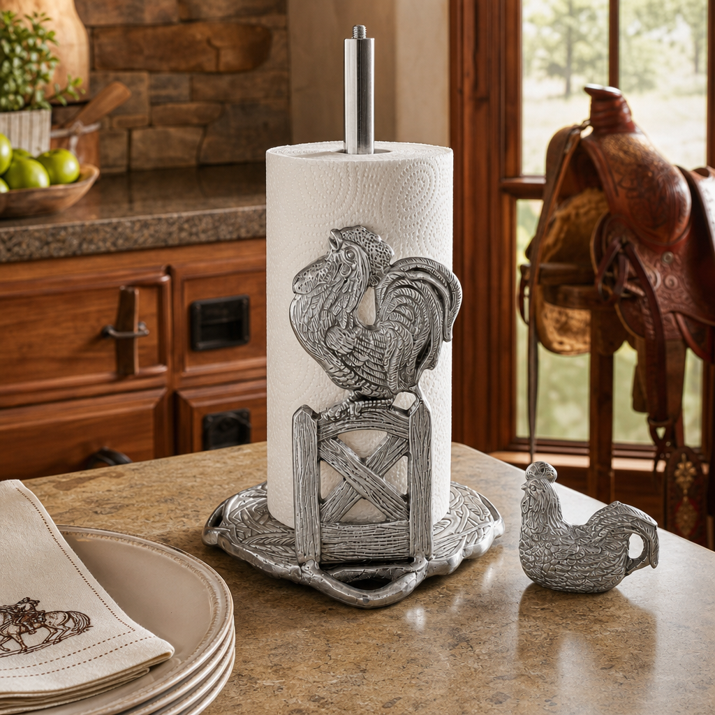 Rooster Paper Towel Holder