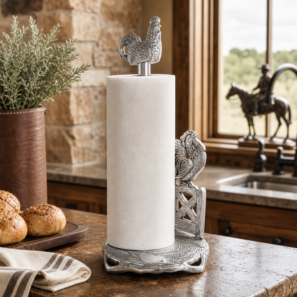Rooster Paper Towel Holder