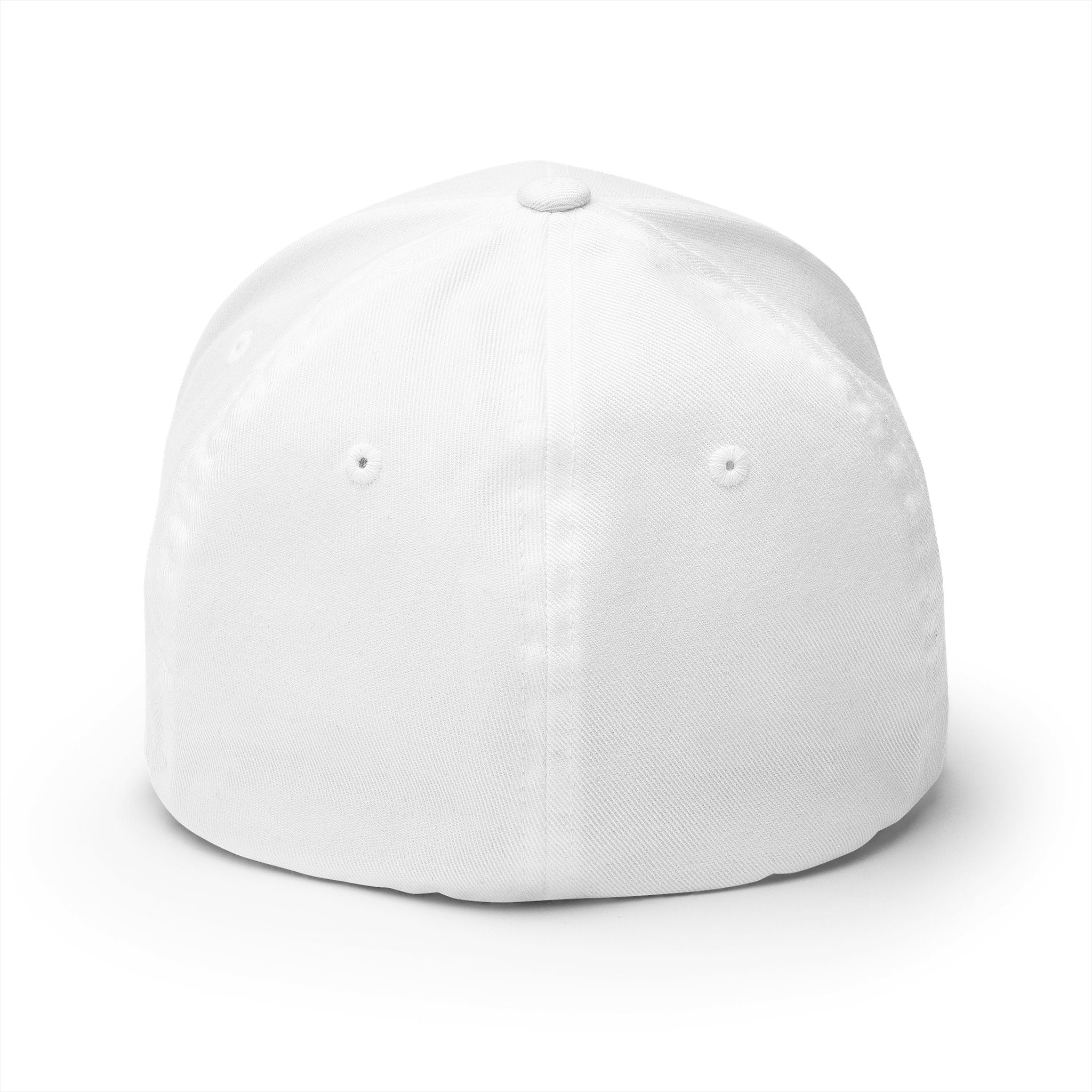 Embroidered 'ULP' Shield Cap — White Structured Baseball Hat