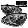 SPYDER Mercedes Benz S-Class 00-06 Projector Headlights Halogen Model- DRL Chrm PRO-YD-MBW220-DRL-C 5011329