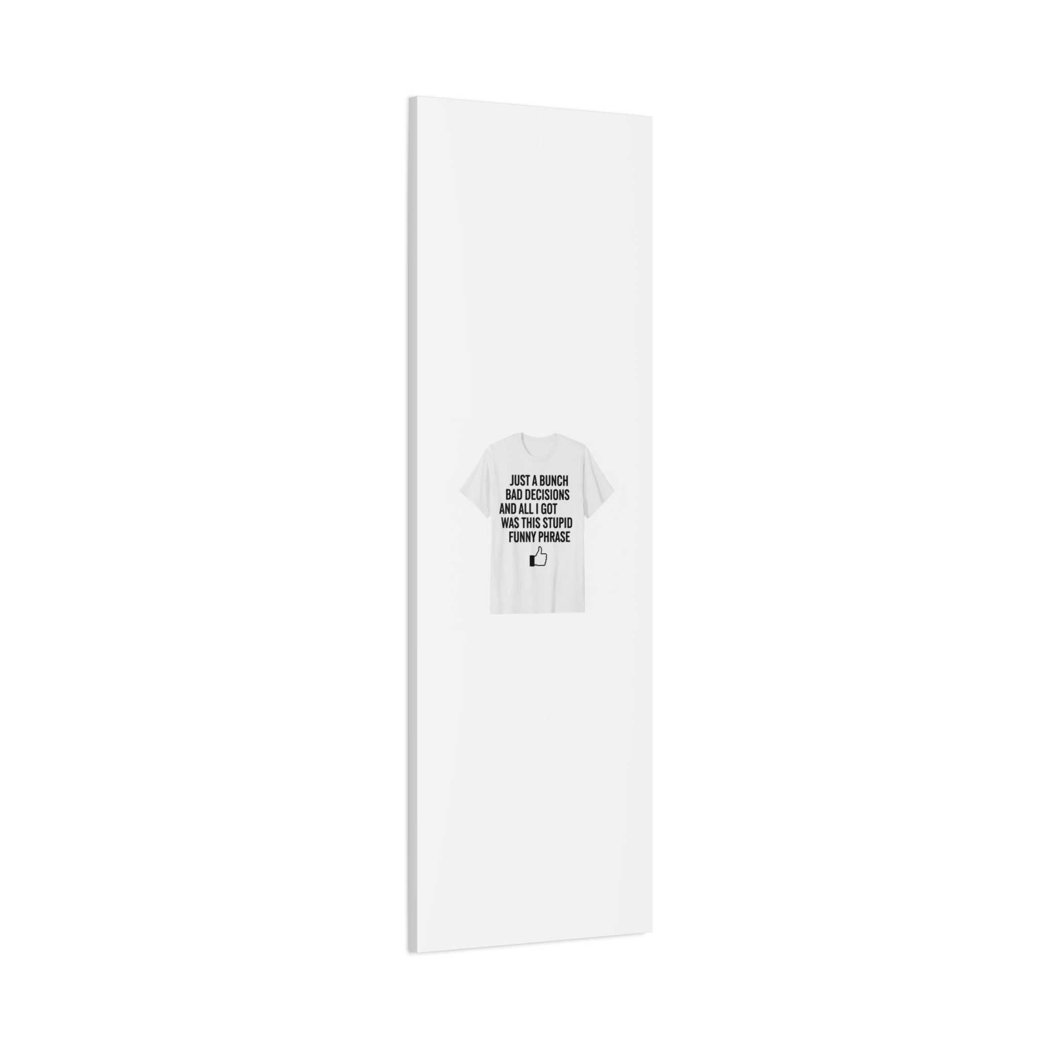 self-deprecating quote Canvas | sarcastic introvert wall art, anxiety humor